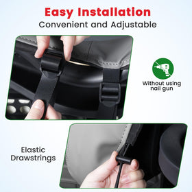 CHENGWEI Club Car Tempo beige rear seat cover protects upholstery.