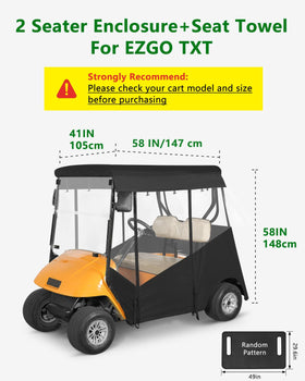 CHENGWEI EZGO TXT 2 Seater tail light view through transparent window