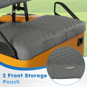 CHENGWEI EZGO TXT diamond stitching adds rugged luxury.