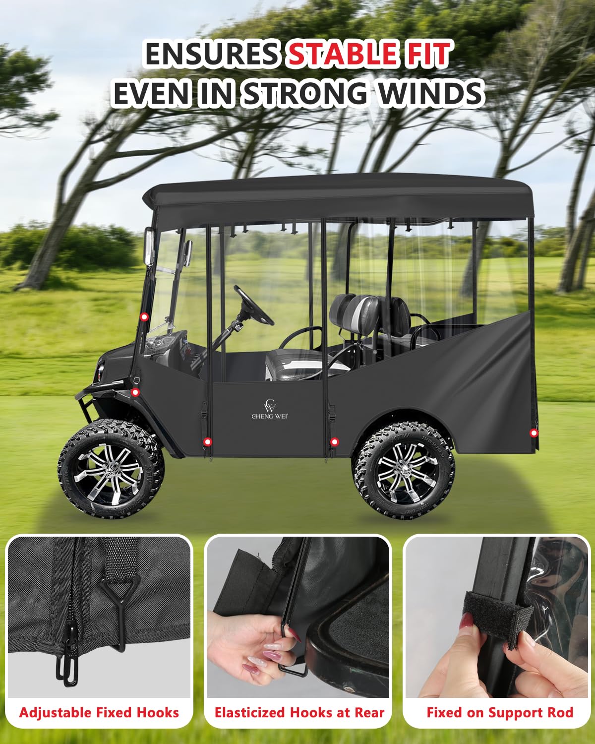 CHENGWEI four-side roll-up design simplifies storage when not in use