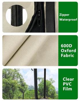 CHENGWEI front and rear window openings maintain tail light visibility and mirror access