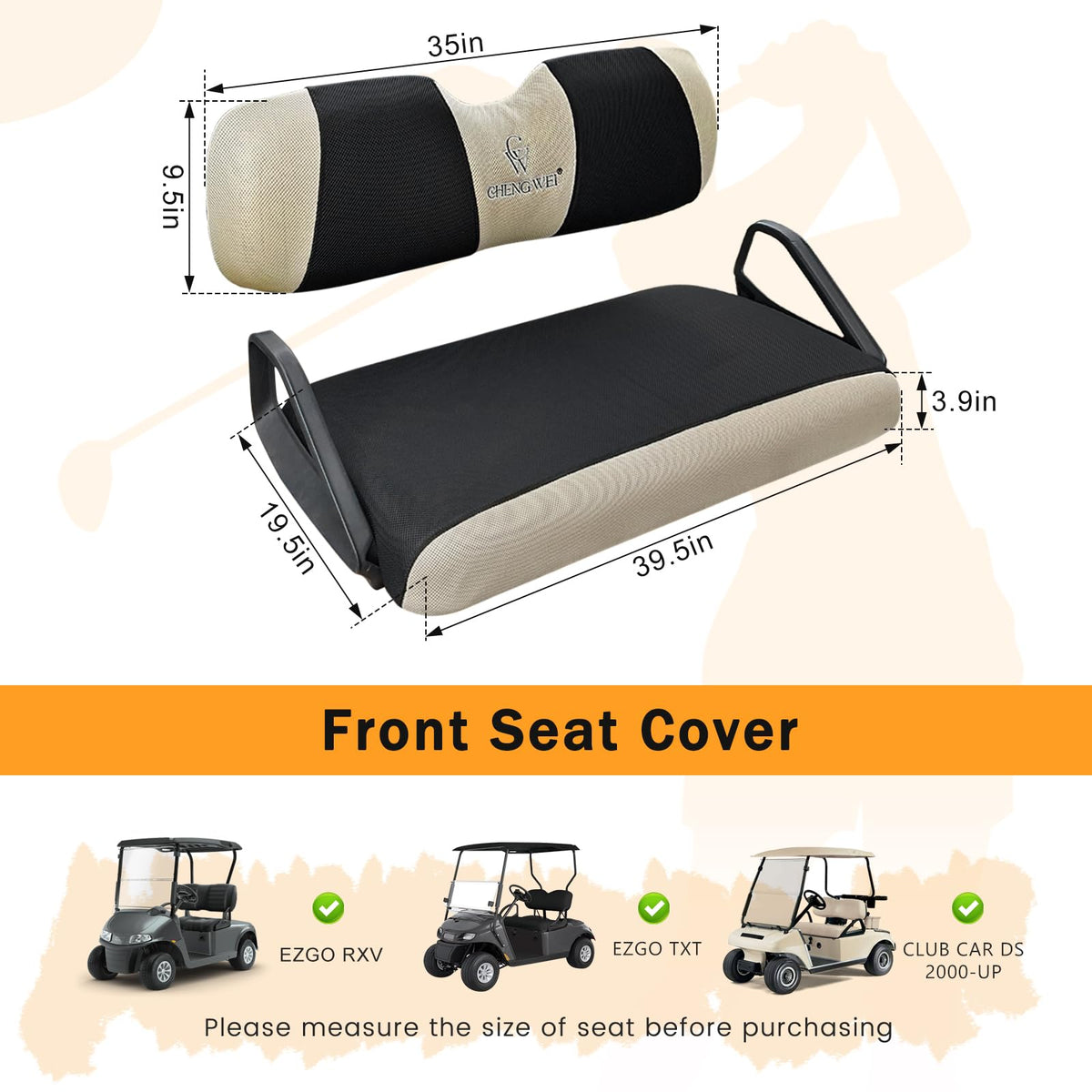 CHENGWEI drawstring edge securing the seat for a snug appearance