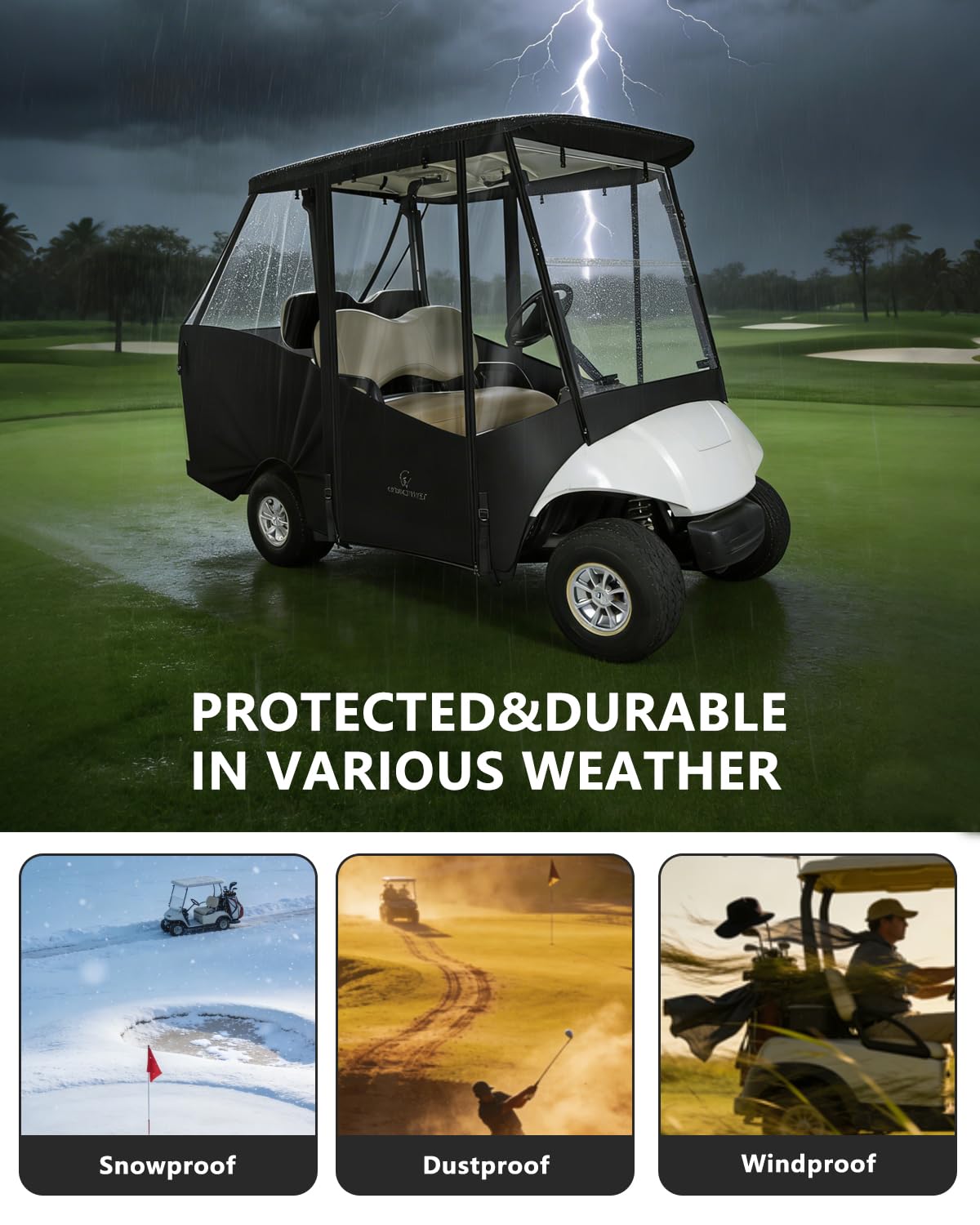 CHENGWEI windproof design with adjustable hooks ensures stable fit