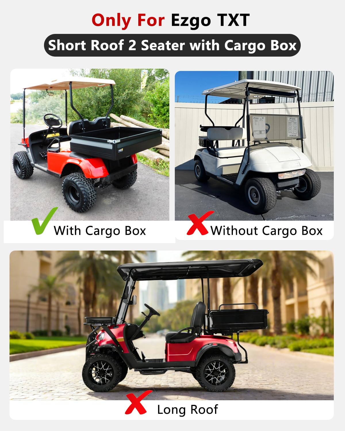 CHENGWEI golf cart enclosure bottom hooks secure fit in wind.