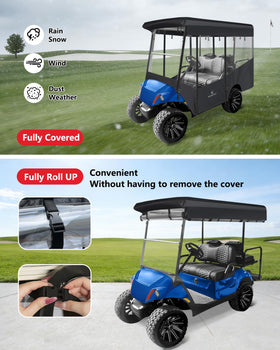 CHENGWEI enclosure with clear PVC windows enhances visibility on the road.