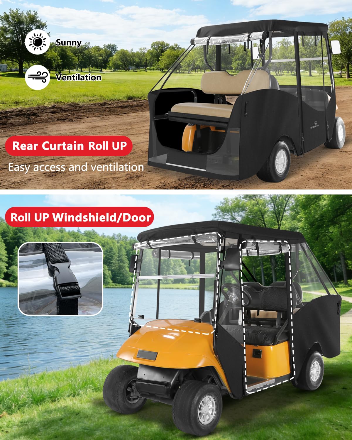 CHENGWEI dual zipper doors allow quick access and airflow.