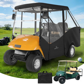 CHENGWEI golf cart enclosure for EZGO TXT short roof four-passenger protects against rain and wind.