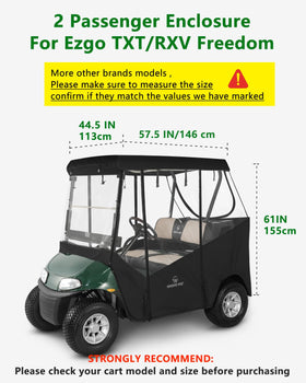 CHENGWEI EZGO TXT enclosure side view highlights weatherproof oxford fabric.