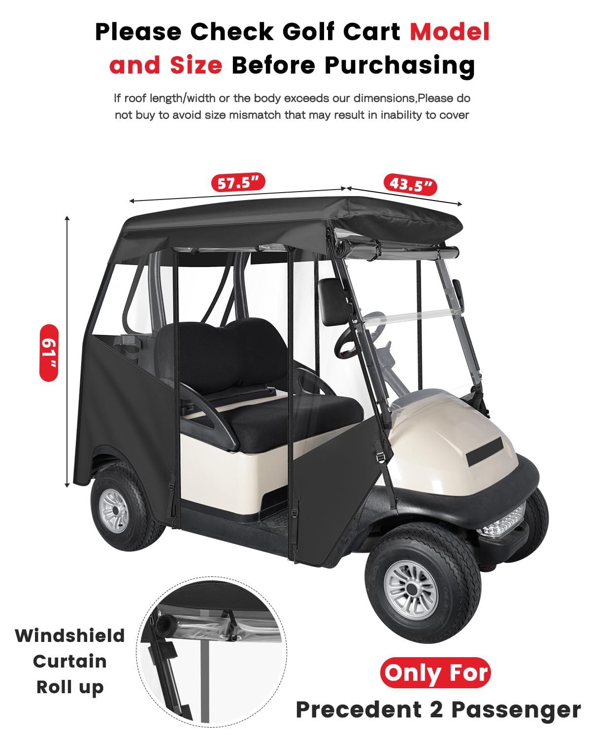 CHENGWEI enclosure heavy-duty zippers, secure entry even on windy days.