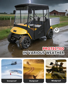 CHENGWEI EZGO TXT enclosure sides installation shown for easy setup.