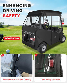 CHENGWEI enclosure roll-down design, sun breaks require no removal.