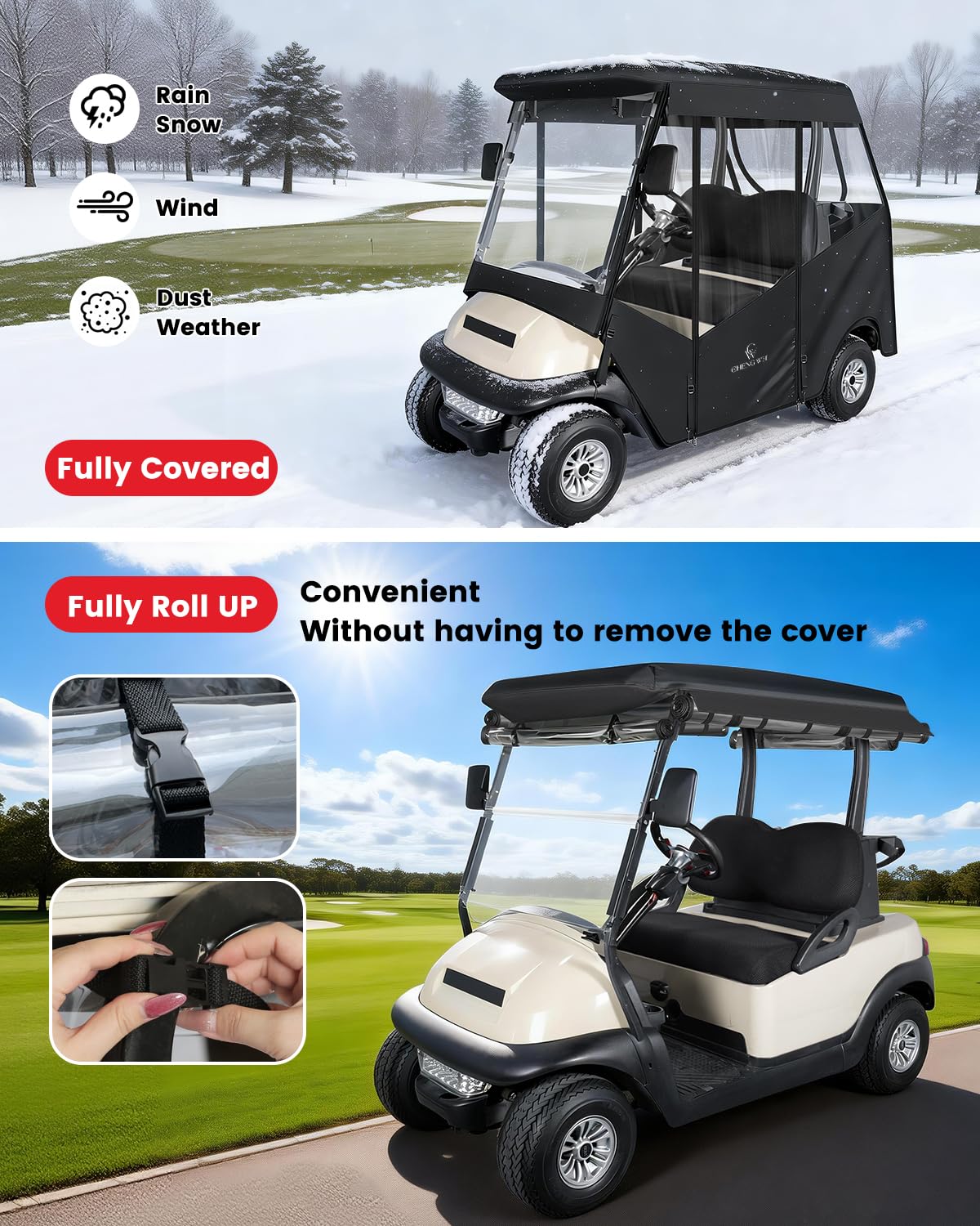 CHENGWEI enclosure side mirror openings, maintain full situational awareness.