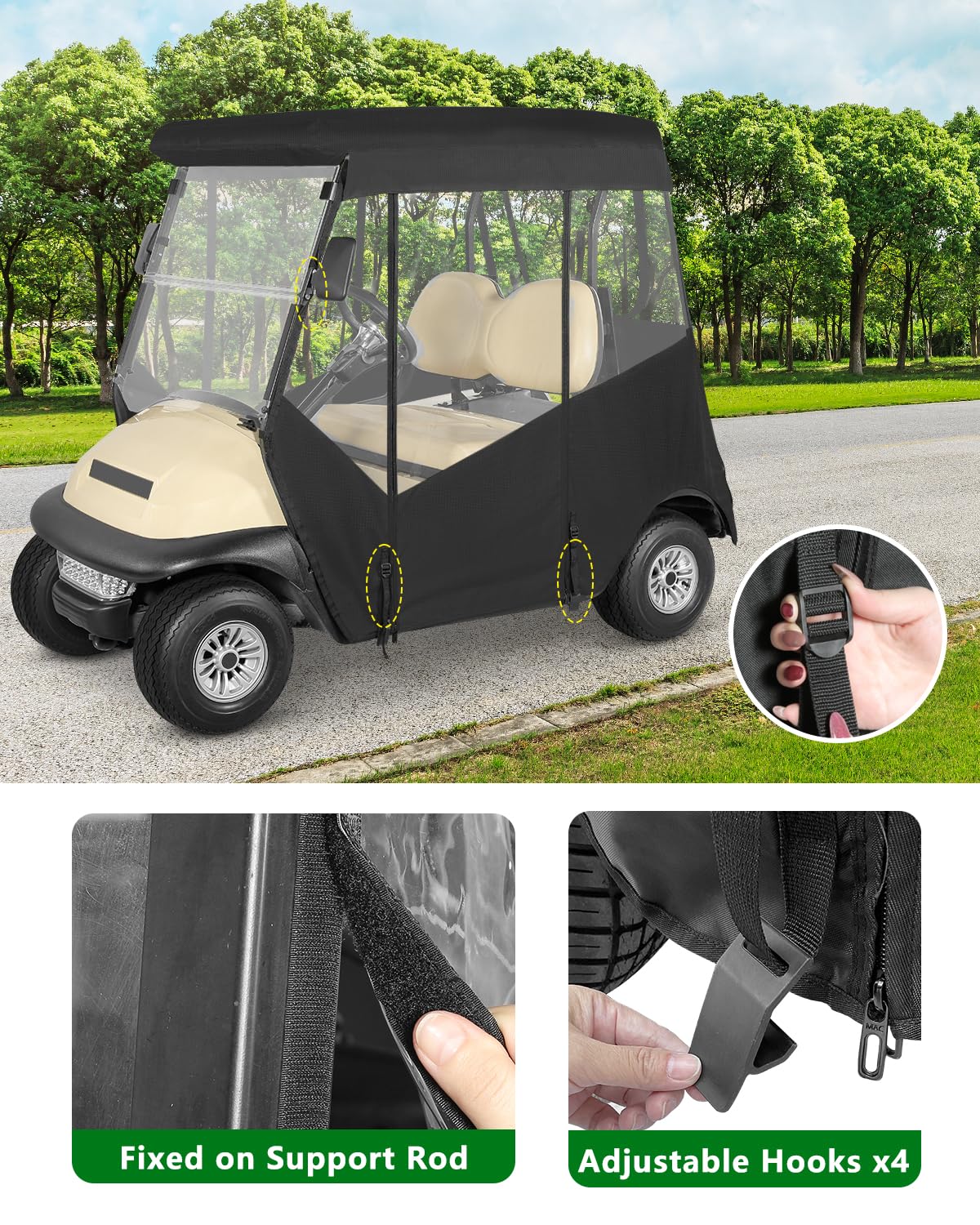 CHENGWEI window detail illustrates rear tail light visibility for safe night driving
