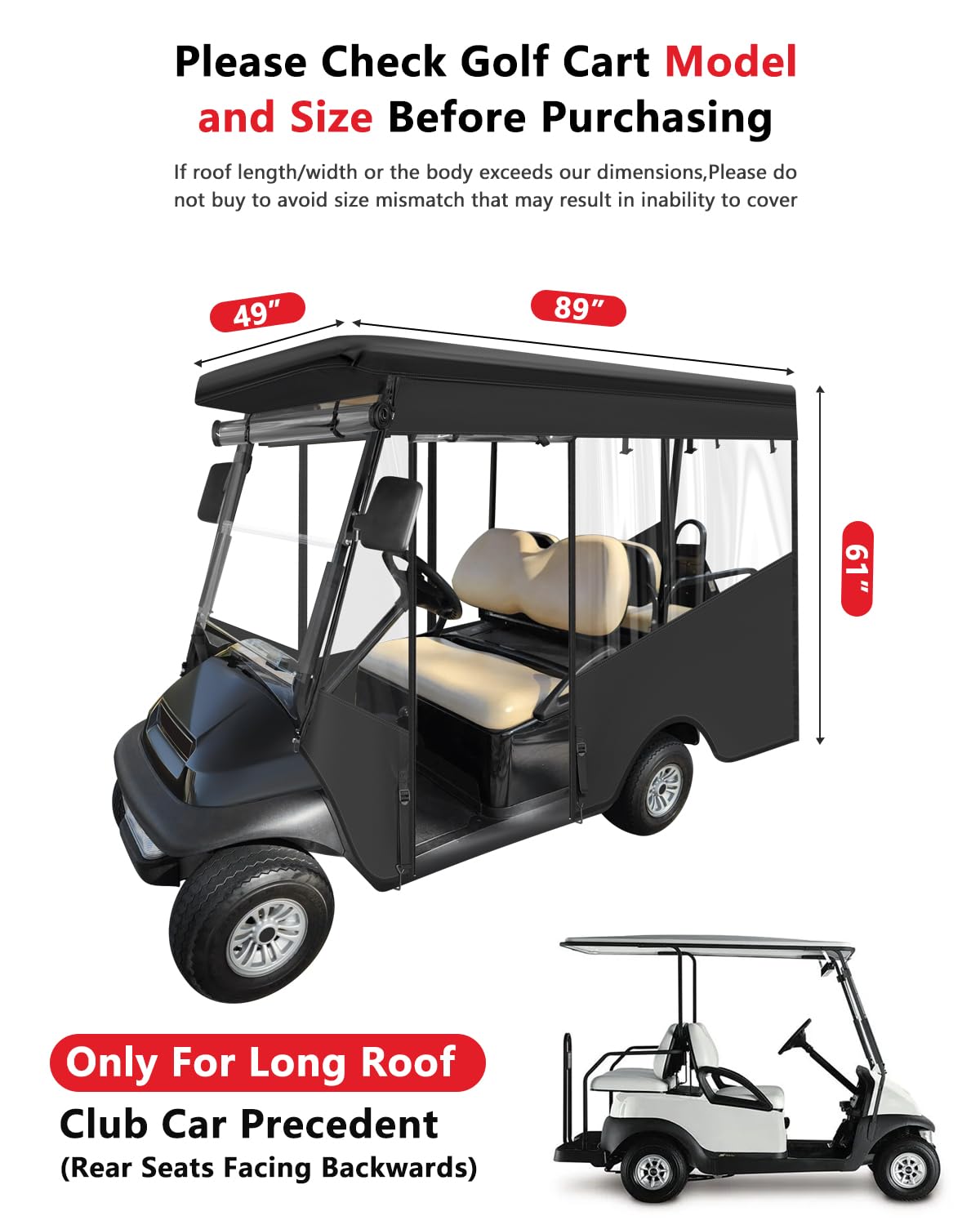 CHENGWEI waterproof 600D fabric keeps interior dry in wet driving conditions.