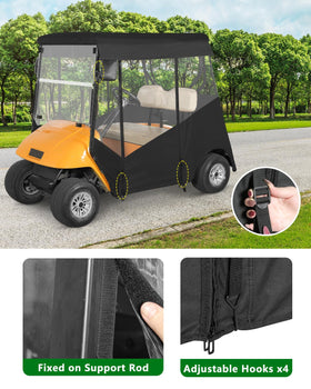 CHENGWEI golf cart rain cover with storage bag for convenient packing