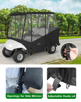 CHENGWEI full-roll doors for easy entry and flexible weather control on the cart.
