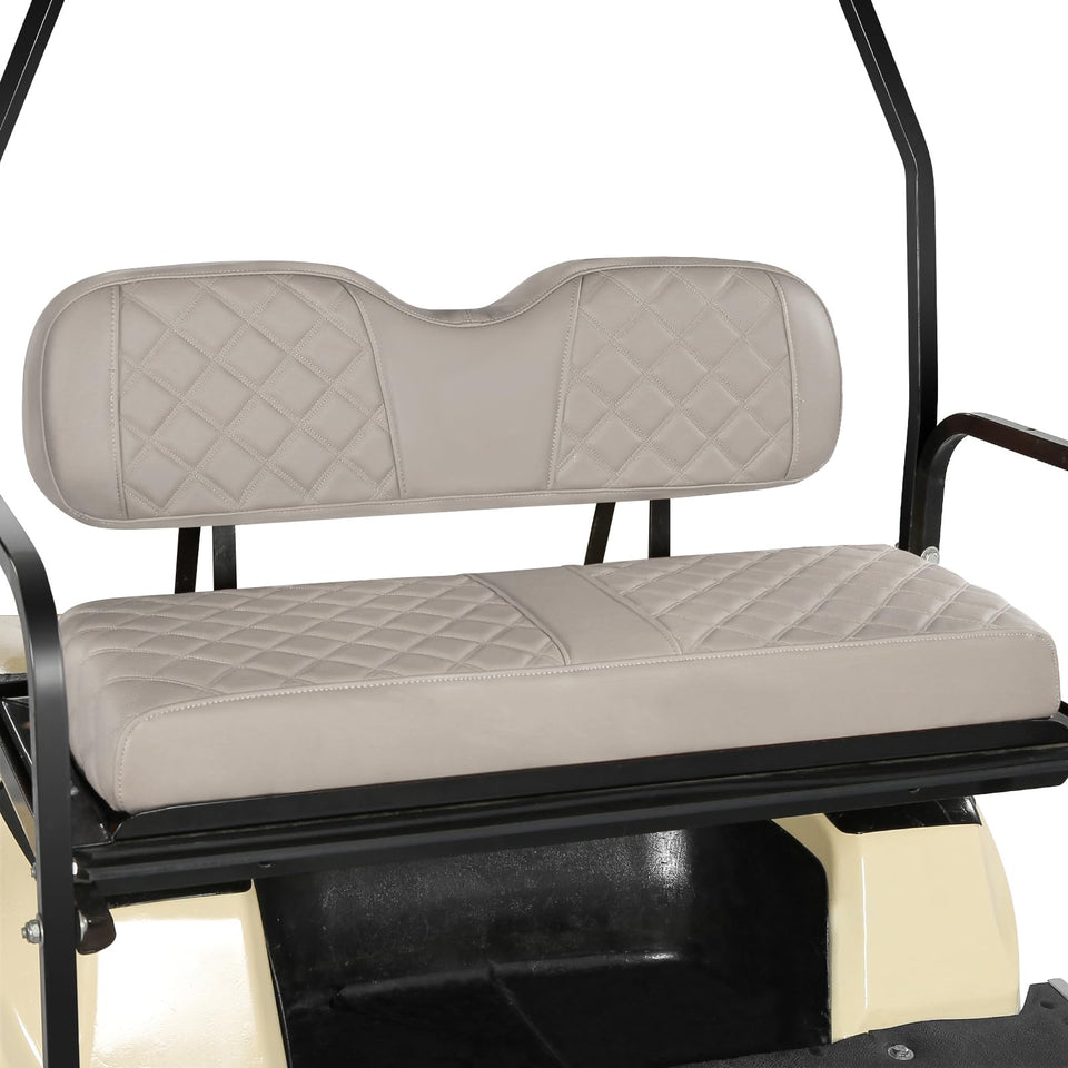 CHENGWEI golf cart rear seat cover in beige for a clean, durable interior upgrade.