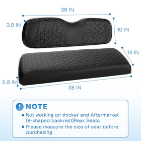 CHENGWEI golf cart rear seat cover easy install keeps your back seat looking new.