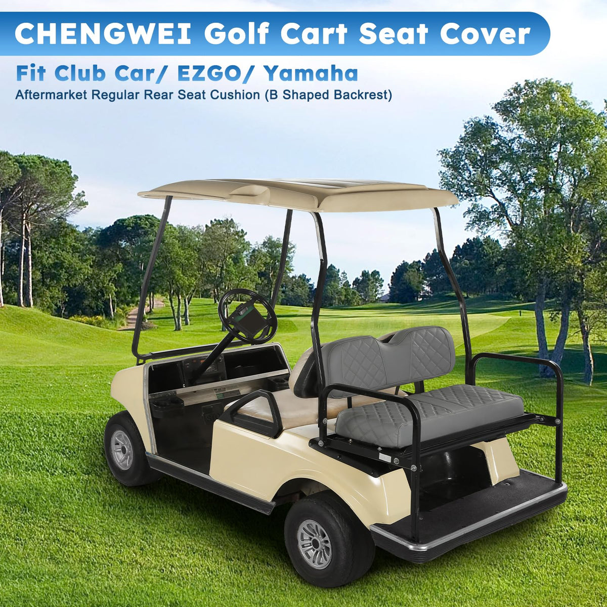 CHENGWEI universal fit rear seat cover offers versatile protection