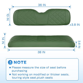 CHENGWEI vinyl rear seat cover offers UV protection for durability.