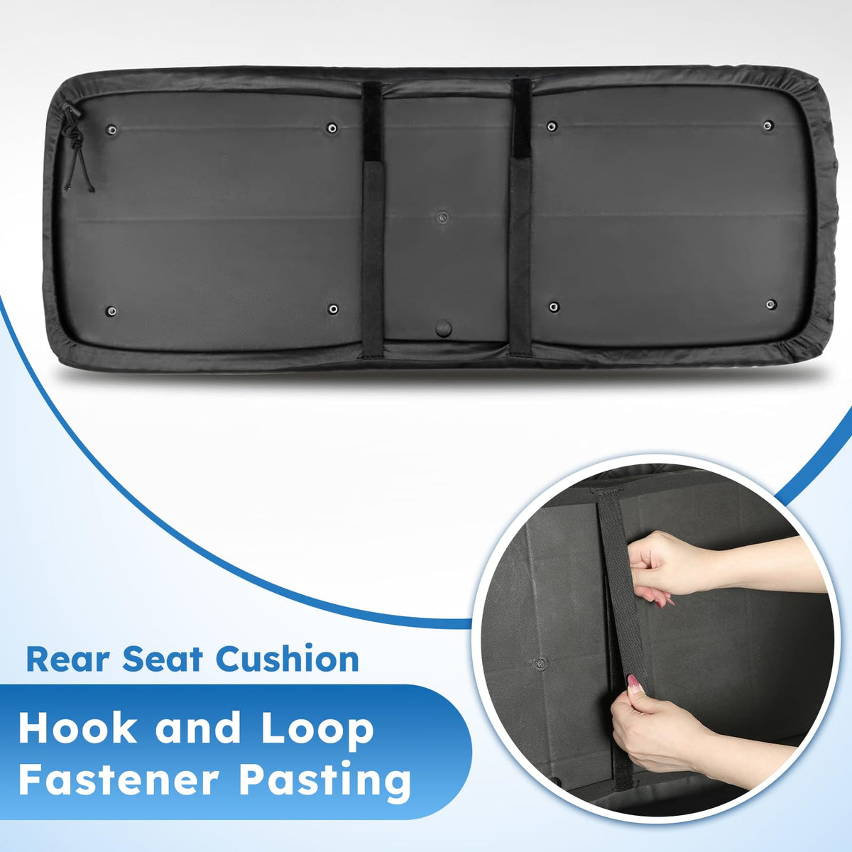 CHENGWEI golf cart rear seat cover UV-resistant material protects color in sun.