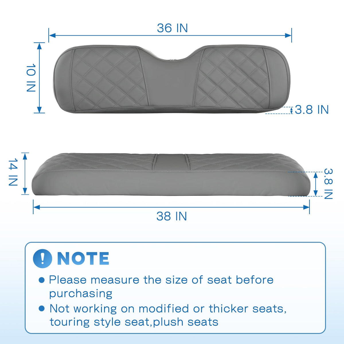 CHENGWEI waterproof vinyl rear seat cover cleans quickly after spills