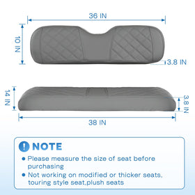 CHENGWEI waterproof vinyl rear seat cover cleans quickly after spills