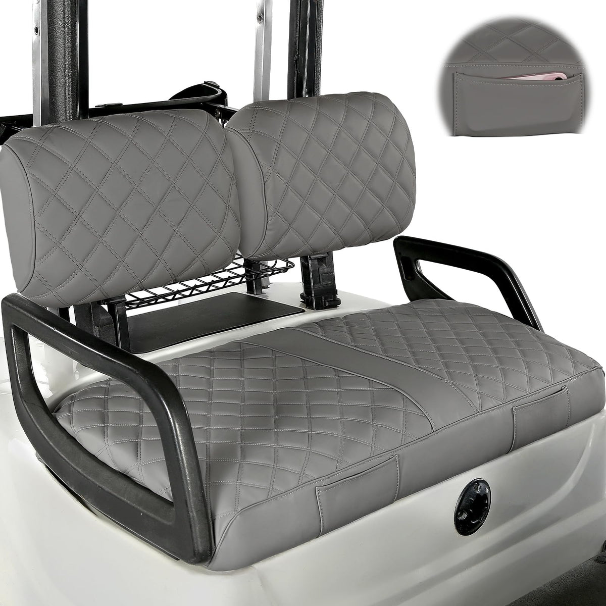 CHENGWEI Yamaha G22 front seat cover shows snug fit and durability