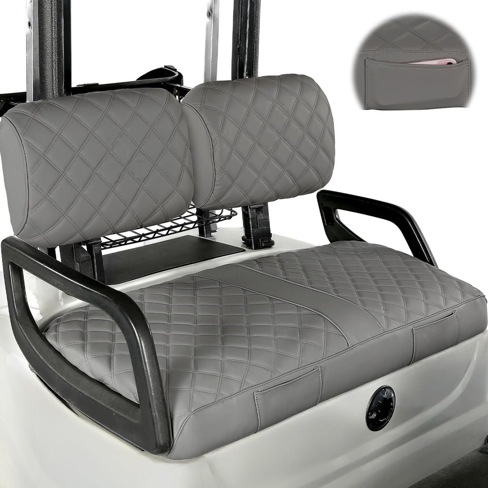 CHENGWEI Yamaha G22 front seat cover shows snug fit and durability