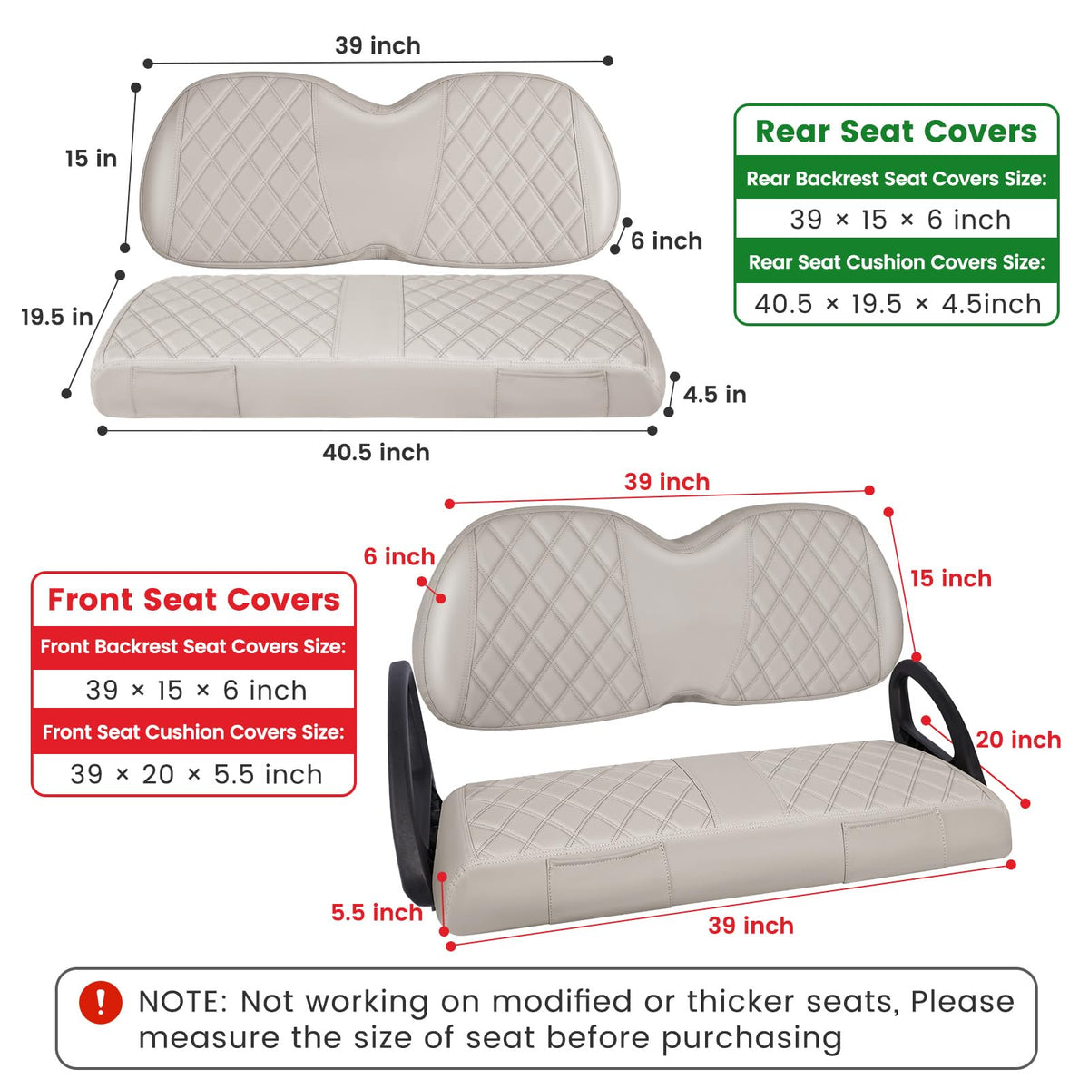 CHENGWEI diamond stitch detail adds luxury and durability
