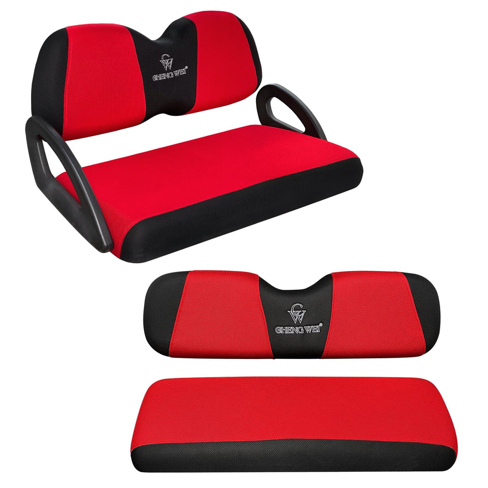 CHENGWEI front cushion cover in red-black protecting seats from sun and wear