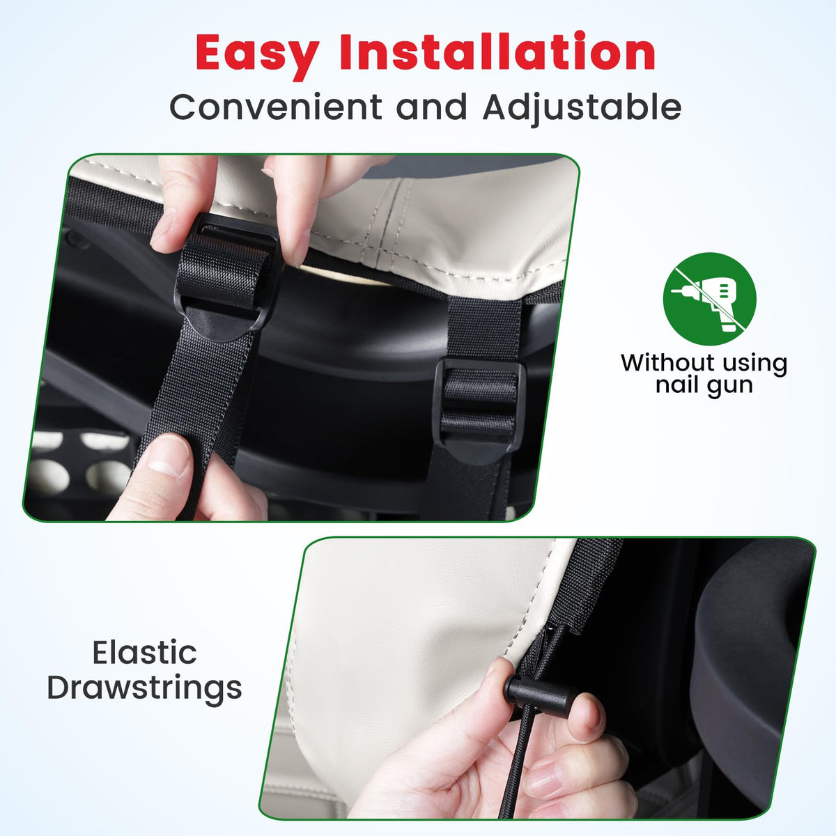 CHENGWEI installation with buckles and drawstring for secure fit