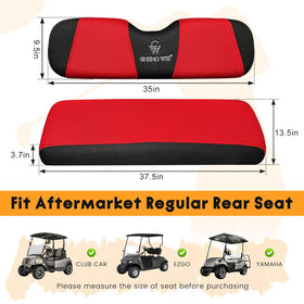 CHENGWEI rear backrest cover in red-black maintaining clean look