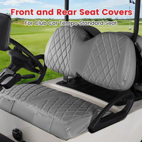 CHENGWEI golf cart seat covers rear kit protects upholstery and adds style.