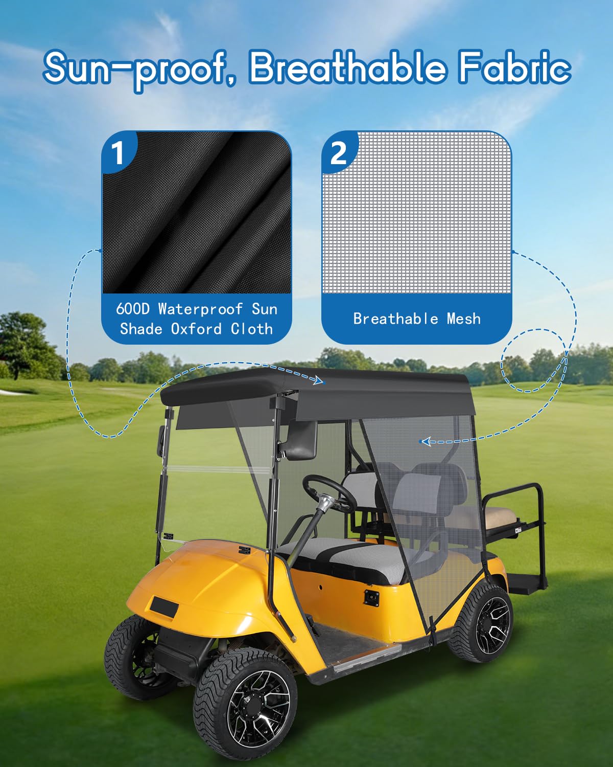 CHENGWEI shade helps keep interior cooler and more comfortable.