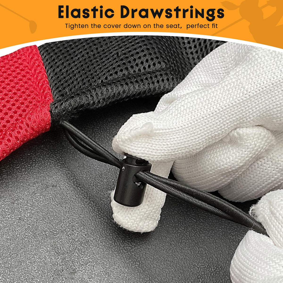 CHENGWEI red and black golf seat covers add stylish protection