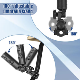 CHENGWEI umbrella holder aluminium base ensures durable, long lasting support on rough terrain