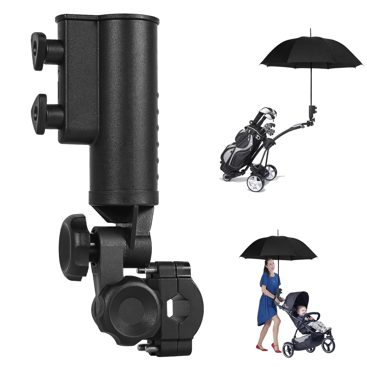 CHENGWEI umbrella holder heavy duty rotation secures umbrella in windy conditions