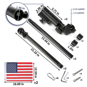 CHENGWEI universal umbrella holder demonstrates versatile mounting on carts and strollers