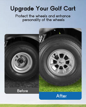 CHENGWEI 8in hub cap with clip system enables tool-free installation