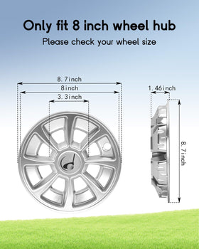 CHENGWEI silver hub cap offers rustproof finish and rugged performance on rough terrain