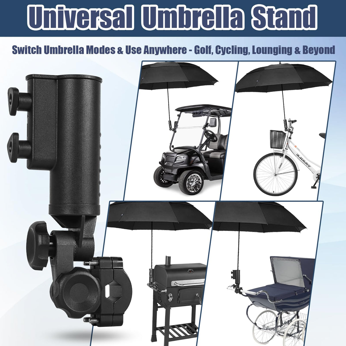 CHENGWEI universal umbrella holder adds multi-use capability