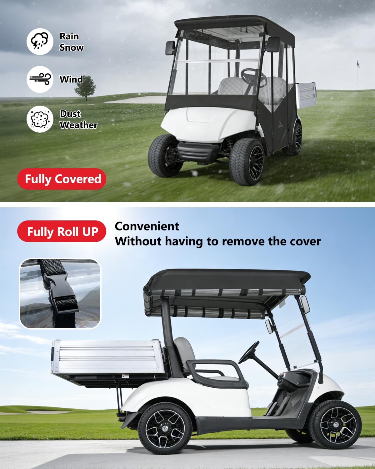 CHENGWEI waterproof 600D Oxford fabric shields against rain and sun.