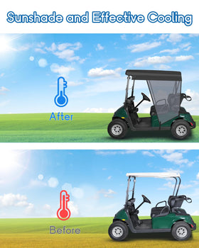 CHENGWEI windproof hooks secure the shade during breezy conditions.