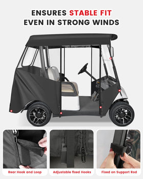 CHENGWEI windproof stability hooks and rope secure a tight fit on windy days.