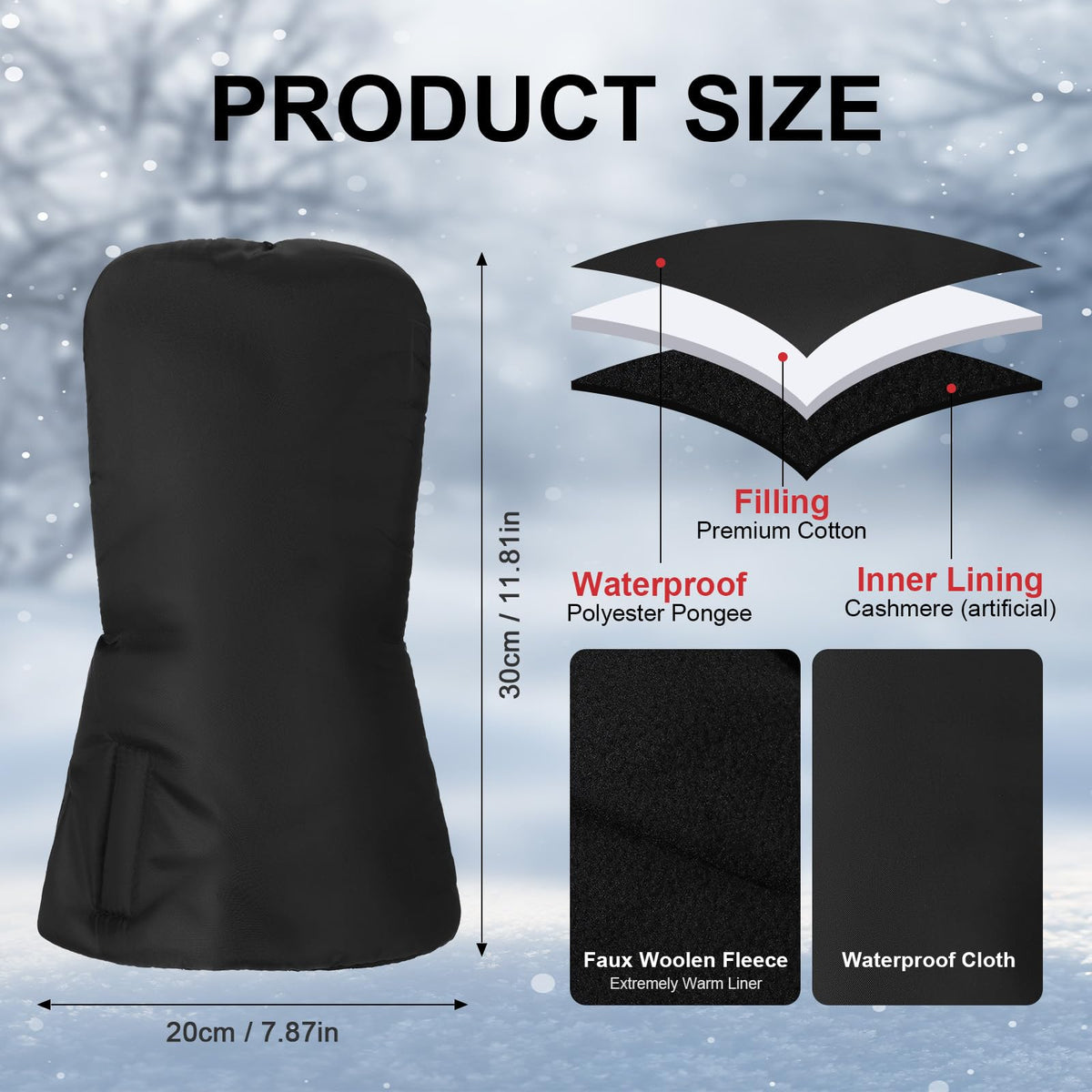 Chicingyou glove side profile highlighting compact, portable design.