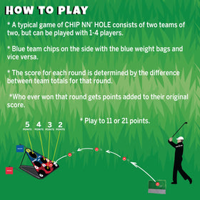 Family-friendly golf game invites safe, active play outdoors.