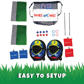 Foam golf balls ensure safe, soft play for all ages.