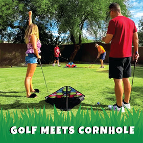 CHIP NN' Hole pop-up targets for quick setup and portable fun.