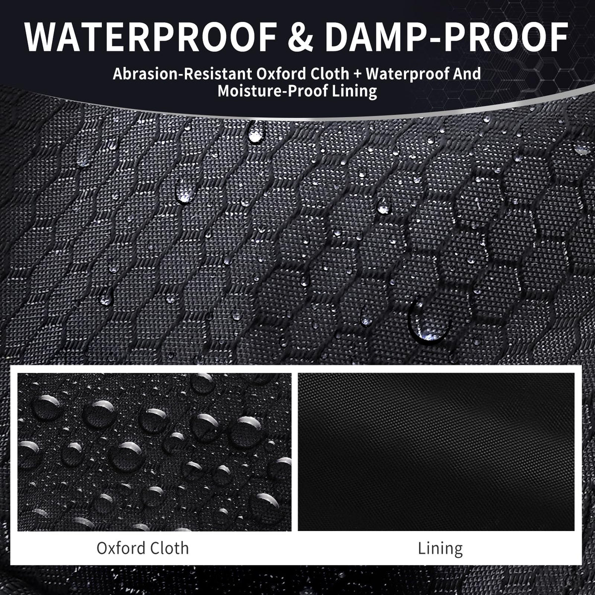 ChmpDrp adjustable strap and ring-loop securing cover around bag